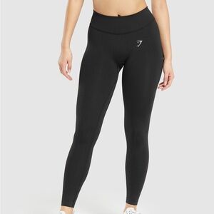 GYMSHARK Apex Limit Black Seamless Leggings Fitness Gym Yoga Supportive Medium